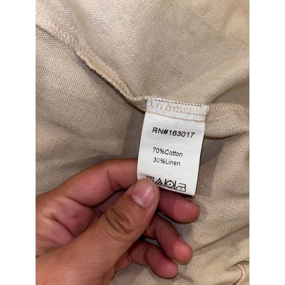 Princess Polly Womens XS/S Blazer Beige Linen Blend - Picture 8 of 8